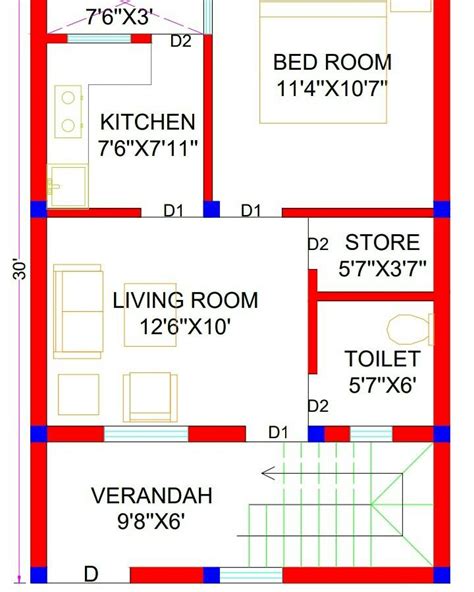 20x30 sq ft - As a unit of area, it has a magnitude equivalent to the area of a square with sides of 1 foot. This size makes it helpful to talk about the area of everyday objects such as a house (typically 500-1000 sq ft), a room (~100 sq ft) and even an A4 piece of paper (0.65 sq ft) without having to use either very big or very small numbers.